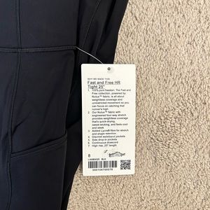 NWT Lululemon Fast & Free 25” Legging